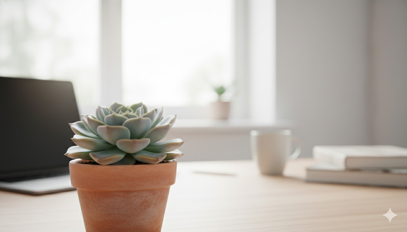 Echeveria succulent small indoor plant